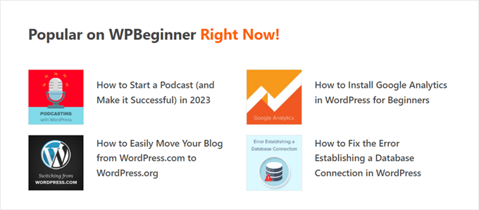 WPBeginner's trending and popular posts WPBeginner's trending and popular posts