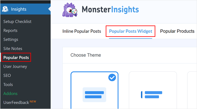 The Popular Posts Widget in MonsterInsights The Popular Posts Widget in MonsterInsights