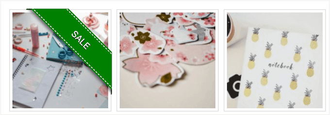 Använd ett galleri för att marknadsföra din produktförsäljning