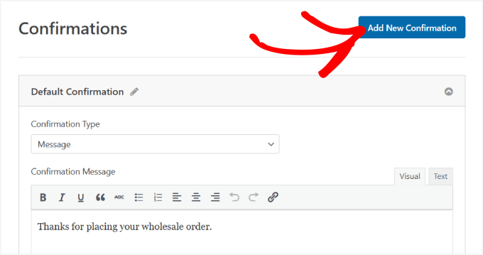 Add new confirmation 