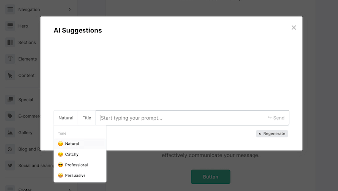 Generazione di contenuti utilizzando strumenti di intelligenza artificiale (AI)