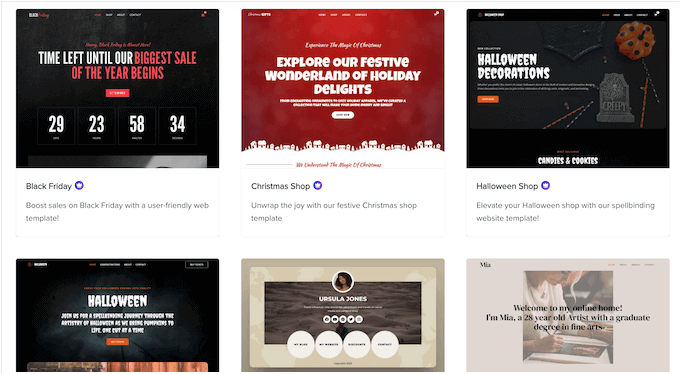 Astra's collection of website templates Astra's collection of website templates