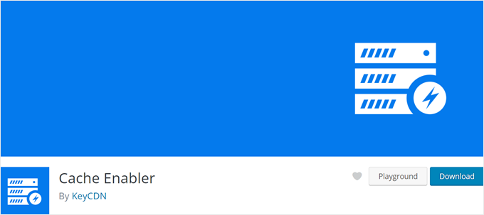 El banner del plugin Cache Enabler El banner del plugin Cache Enabler