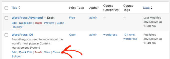 WordPressでeラーニングコースを複製する WordPressでeラーニングコースを複製する