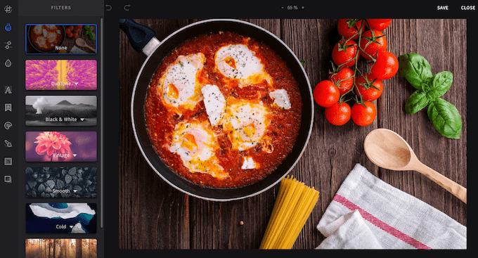 Modifica delle tue immagini nell'interfaccia utente di MailerLite