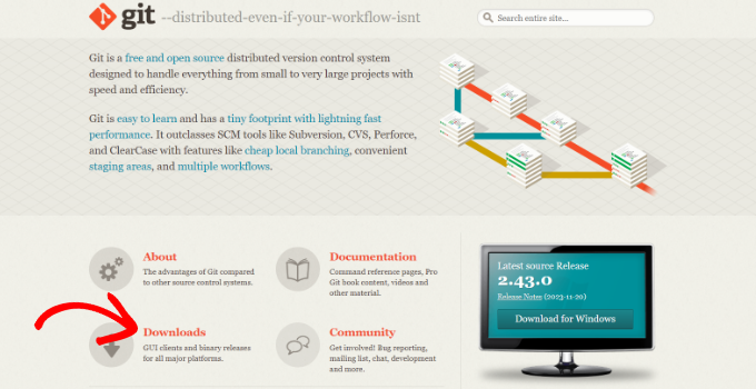 Git website Git website
