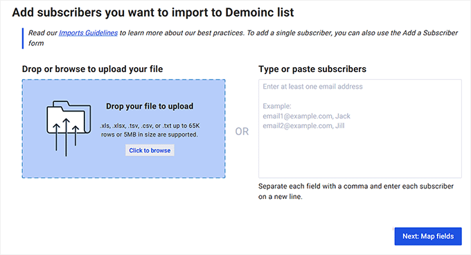 AWeberへの連絡先のインポート AWeberへの連絡先のインポート