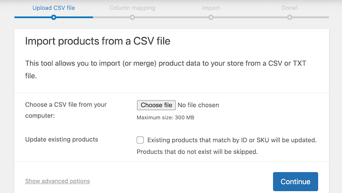 WooCommerce ストアへの複数商品のインポート WooCommerce ストアへの複数商品のインポート