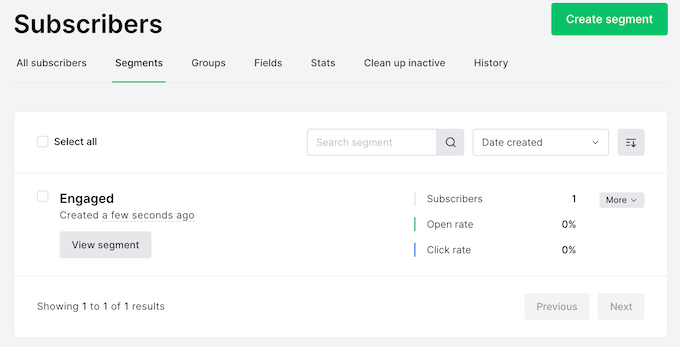 Segmentazione della tua lista di contatti