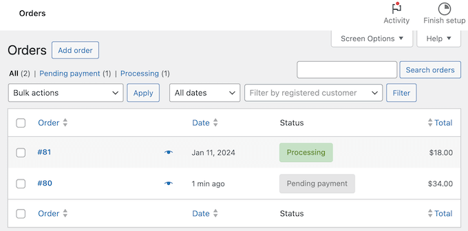 Managing WooCommerce orders from the WordPress dashboard Managing WooCommerce orders from the WordPress dashboard