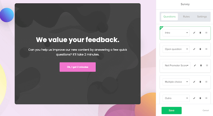 Creazione di quiz e sondaggi utilizzando MailerLite