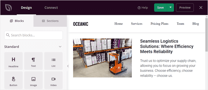 SeedProd's block library SeedProd's block library