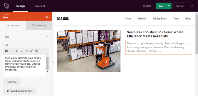 Customizing SeedProd's text block settings Customizing SeedProd's text block settings