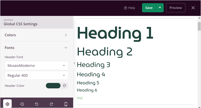 Changing a SeedProd theme template kit font in the Global CSS theme template Changing a SeedProd theme template kit font in the Global CSS theme template
