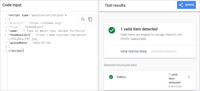 test validated test validated