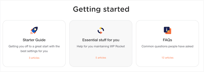 WP Rocket's online documentation WP Rocket's online documentation