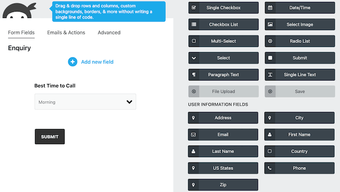 Adding fields to a WordPress form Adding fields to a WordPress form