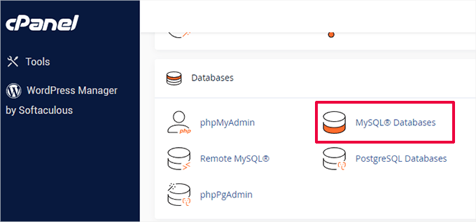 MySQL database in cPanel MySQL database in cPanel