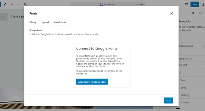 Visualizza e installa Google Fonts Visualizza e installa Google Fonts