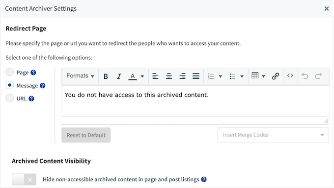 Archivar contenido exclusivo solo para miembros