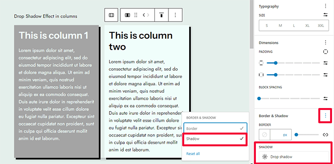 Effetto ombra Effetto ombra