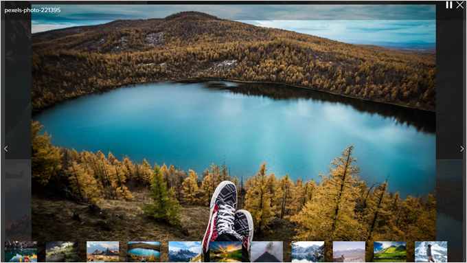 Example of an Envira gallery slideshow Example of an Envira gallery slideshow