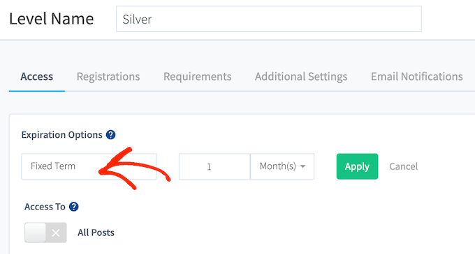 Ofrecer membresías a plazo fijo