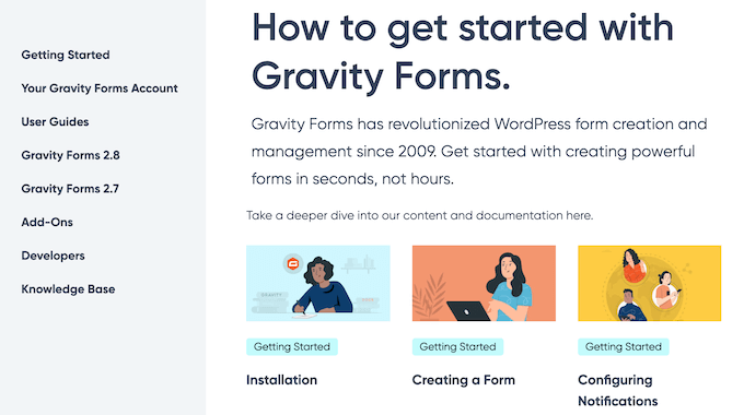 Gravity Formsのサポートリソース Gravity Formsのサポートリソース