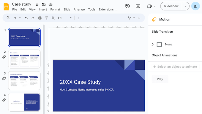 Creating a beautiful presentation using Google Slides Creating a beautiful presentation using Google Slides
