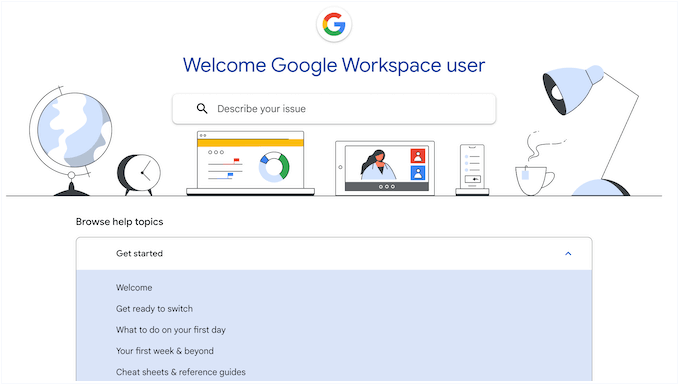 Google Workspace's online documentation Google Workspace's online documentation