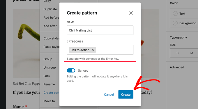 Ein Muster benennen Ein Muster benennen