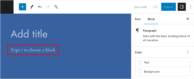 Pegar una URL de Twitter en el editor de bloques Pegar una URL de Twitter en el editor de bloques