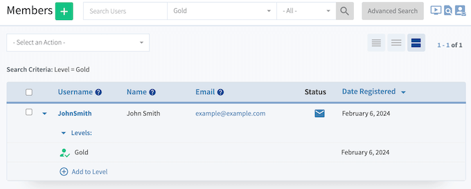 Ver análisis de usuarios en tu sitio de membresía