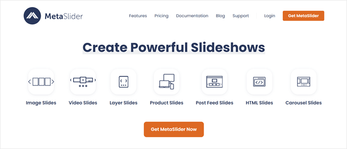 MetaSlider's homepage MetaSlider's homepage