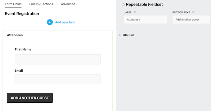 Adding a repeatable fieldset to a WordPress form Adding a repeatable fieldset to a WordPress form