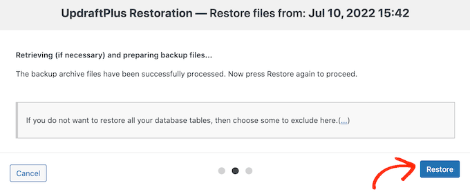 Restoring a backup from Google Drive or similar Restoring a backup from Google Drive or similar