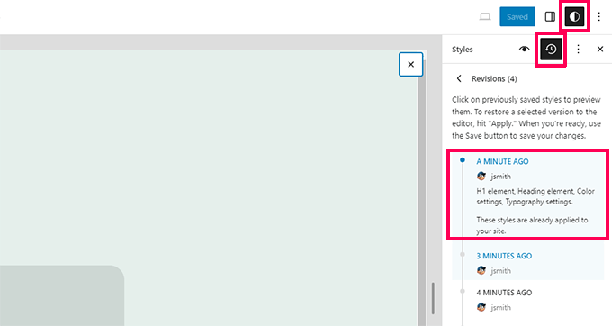 Descrieri ale revizuirilor stilurilor