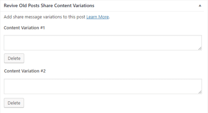 Configurarea variațiilor de conținut pentru postările dvs. de pe Instagram, LinkedIn și alte rețele sociale