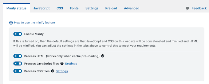 How to enable minification on your website, blog, or online store How to enable minification on your website, blog, or online store
