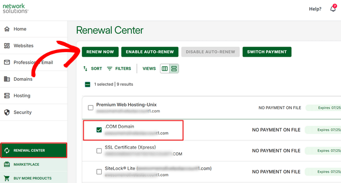 Network Solutions Renewal Center