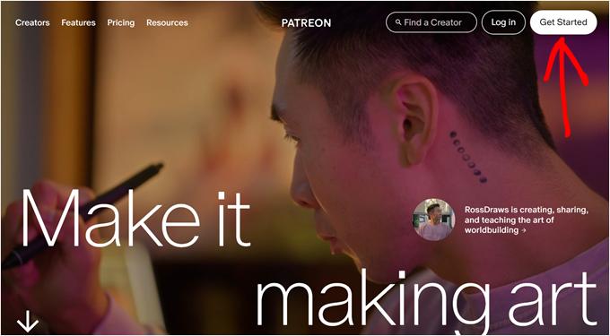 Creating a new Patreon account Creating a new Patreon account