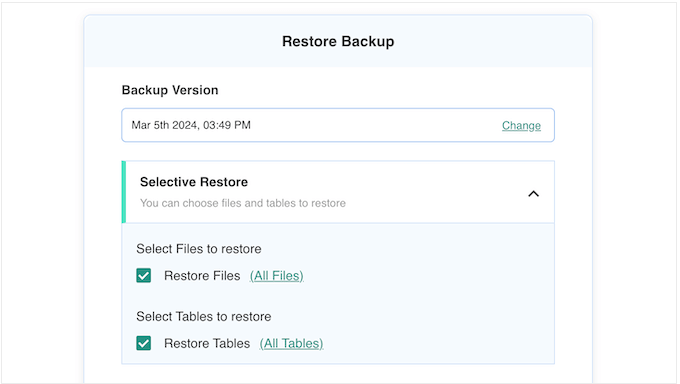 Restoring your WordPress website, blog, or online store Restoring your WordPress website, blog, or online store