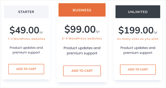 WP-Optimize's pricing and plans WP-Optimize's pricing and plans