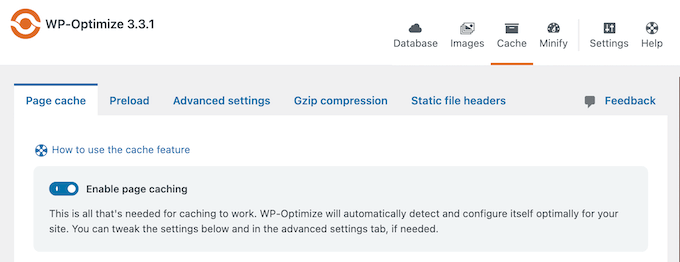 Customizing the WordPress cache using WP-Optimize Customizing the WordPress cache using WP-Optimize