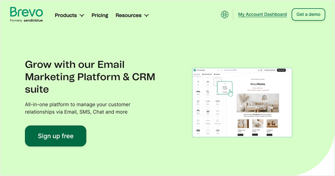 Brevoのホームページ