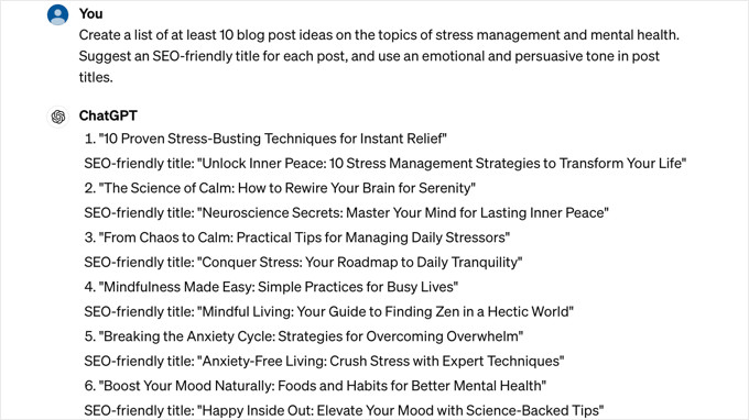 ChatGPT Prompt to Generate Content Ideas ChatGPT Prompt to Generate Content Ideas