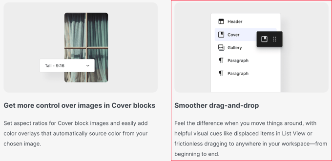 Drag and Drop Improved in WordPress 6.5 Drag and Drop Improved in WordPress 6.5