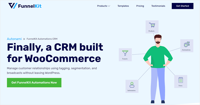 FunnelKit Automationsのホームページ