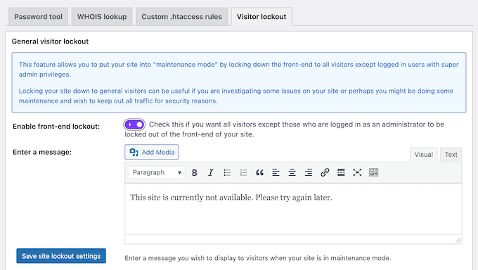 Come attivare la modalità di manutenzione per il tuo sito web, blog o negozio online WordPress Come attivare la modalità di manutenzione per il tuo sito web, blog o negozio online WordPress