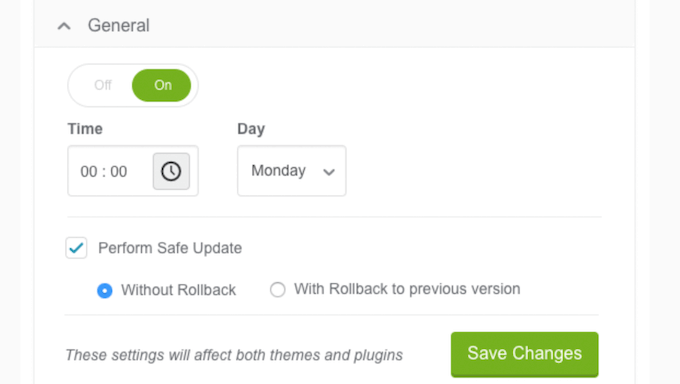 Pianificazione dei tuoi aggiornamenti WordPress